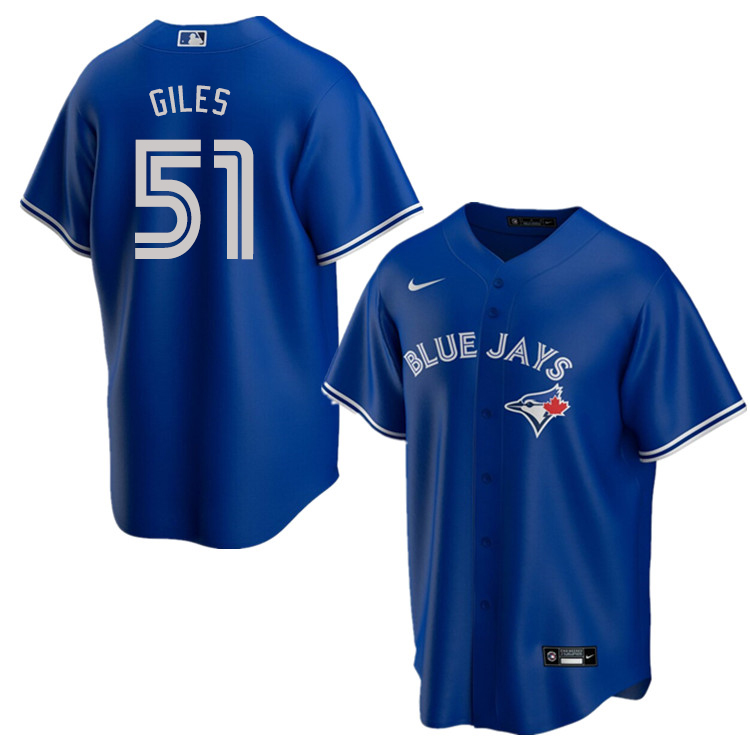 Nike Men #51 Ken Giles Toronto Blue Jays Baseball Jerseys Sale-Blue